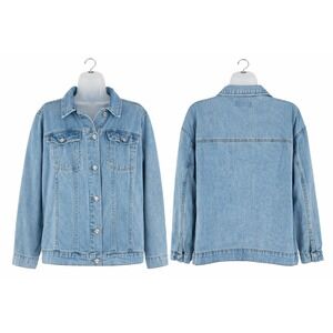 Steve Madden Denim Jacket Women's Large Cotton